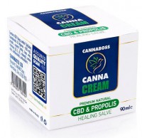 CANNABOSS CannaCream Φυσική Κρέμα με Κανναβιδιόλη CBD & Πρόπολη (Αλοιφή) – 90ml 400mg CBD